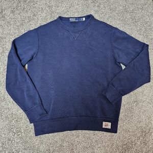 Polo Ralph Lauren Navy Blue Sweater Vintage Y2K SIZE Medium